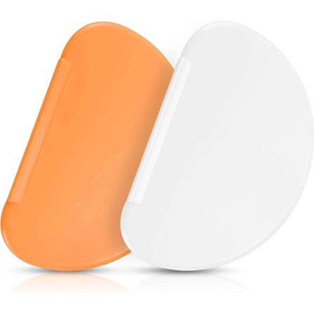 Dejskraber | Sæt med 2 | Dejskærer og -former, værktøj til mel- og dejblanding, bagetilbehør, køkkenredskaber