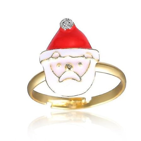 2 stk. Jule-ringe Nytårsfest Elg Julemandsklokker