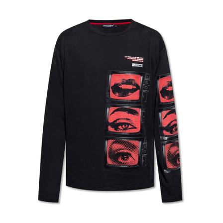 Dolce & Gabbana Long-sleeved T-shirt Sort, Herre Langærmet