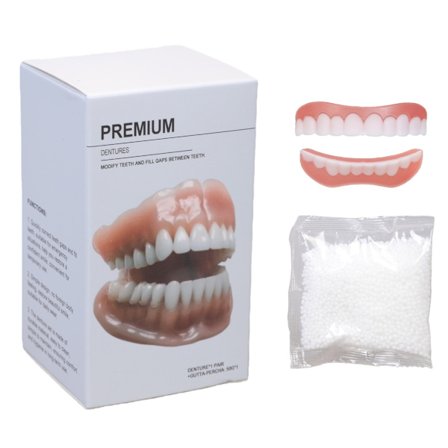 Blødt protesesæt, fuldt protesesæt, silikoneforinger, protesesæt