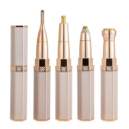 4 i 1 elektrisk hårfjerner barbermaskin for kvinner øyenbryn trimmer epilator elektrisk smertefri hårfjerner maskin