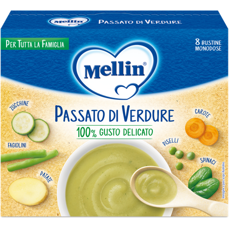 Mellin Passato Verdure 8 Buste 13g