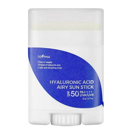 Isntree Hyaluronic Acid Airy Sun Stick SPF 50+ 22 g, Skincare, Solcreme, Solcreme Til Ansigtet
