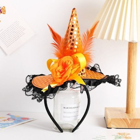 Heksehat Hårbøjle GUL