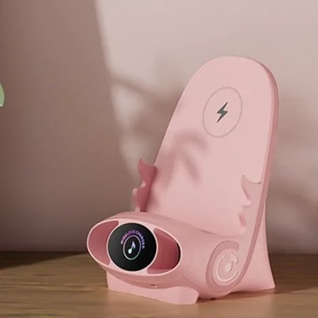 Trådlös laddning ställ portabel mini stol universell 15W stol hållare laddare telefon laddar hållare