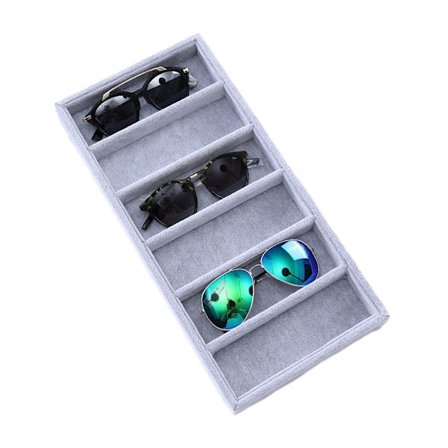 Glasögonfodral Case Displayställ GRÅ GRÅ