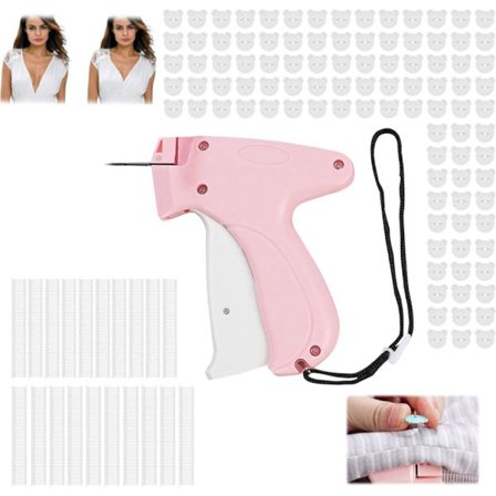 Tekstilpistol Startsæt - Tøjetiketpistol - Sy-tang - 100 Bjørneknapper, 1100 Plastiknåle - Hurtig Tøjfikser - Speedy Tøjfikser