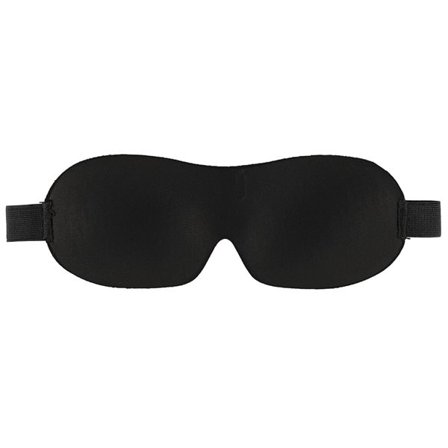 3D-formet sovemaske i justerbart design - svart