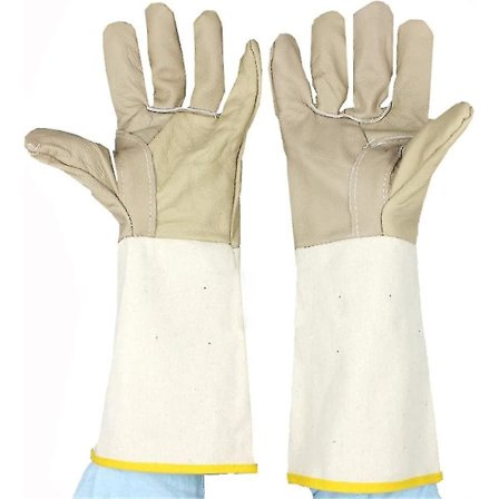 38 cm Sveisehansker i Ku-skinn, Rippebestandig, Varmebestandig, Kuttehansker