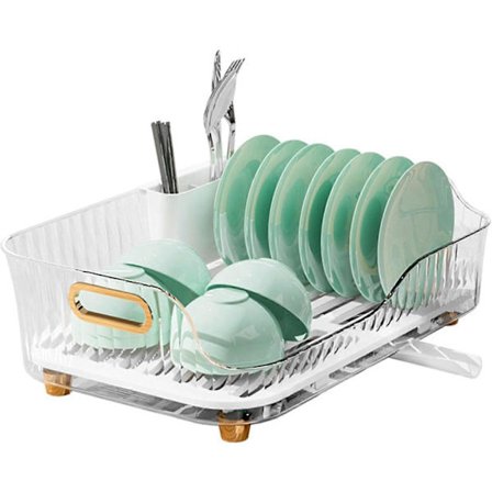 Opvaskestativ til køkken | Rustfrit opvaskestativ | Rustfri spisepindeholder, køkkenredskabsorganisator