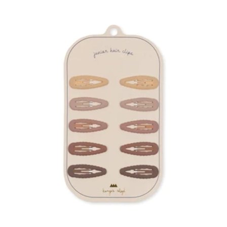 Hårspännen Scallop, 10-pack - Konges Sløjd