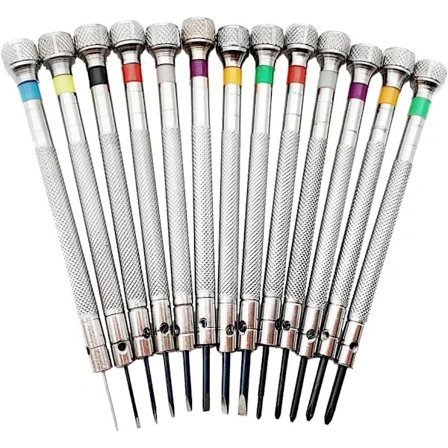 13-Piece Micro Precision Screwdriver Set for Watchmakers and Jewelers
