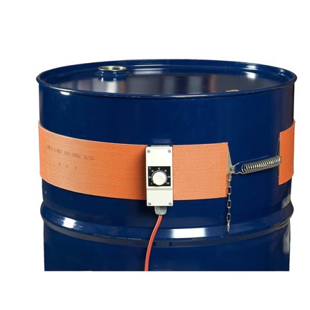 Fatvärmare i silikon, 0-120°, 200-216 L fat, 1000W/1 st. band