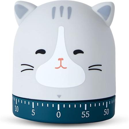 Kjøkkenur, eggtimer, mekanisk nedtellingsur med høy alarm for baking, matlaging og studier