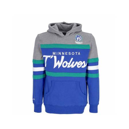 Mitchell & Ness, Hoodies Niebieski, Mężczyzna, Rozmiar: M