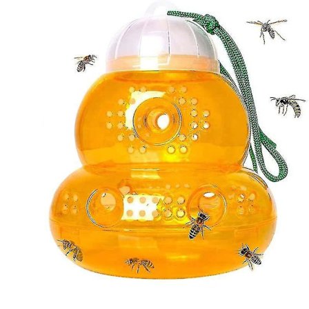 Wasp Trap 1pcs Wasp Catcher, Vest Traps, Fruit Fly Traps, Indoor, Outdoor, Hourglass Shaped Hornet Trap Hanging Hornet Trap For Attracting Wasps