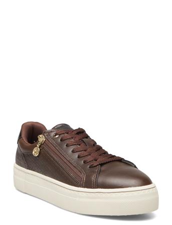 Women Lace-Up Lave Sneakers Brun Tamaris*Betinget Tilbud