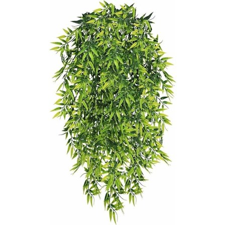 4 st konstgjorda hängande växter bambu blad falska gröna växter fallande konstgjorda växter hängande falska bambu blad hängande för inomhus utomhus 