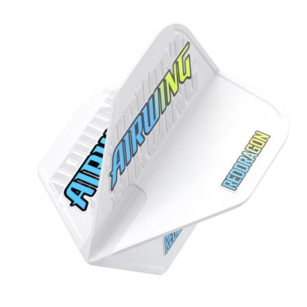 Red Dragon Darts Airwing Plastic Dart Flights 3pcs White/Blue/Green Moulded 90 Degree Fins Stability Control