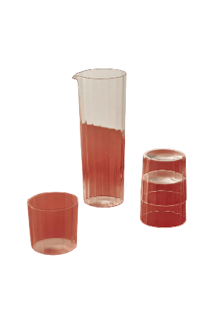 HAY Carafe Angle Karaffer Transparant 0,9 L