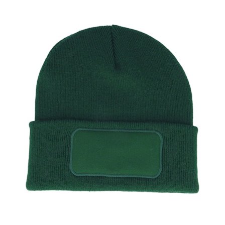 Beechfield - Zelená cuff Beanie - Bottle Green Original Patch Cuff @ Hatstore