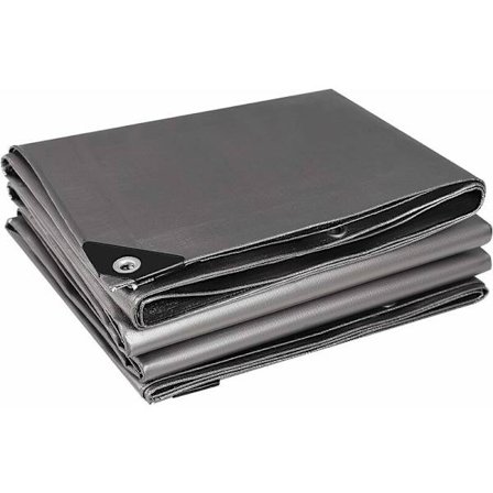 2x2m Vedenpitävä pressu, suojapeite, hopeanvärinen