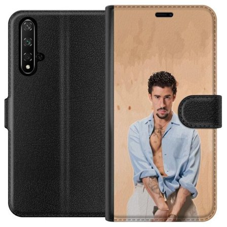 Kompatibelt Lommeboketui til Honor 20 Bad Bunny Super Bowl-inspirert grafikk med NFL-trofé og San Francisco-bro i sportdesign