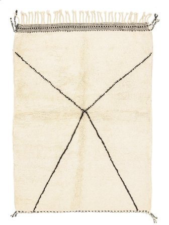 Berber Moroccan - Beni Ourain Hand Knotted 126X166 Rug Morocco