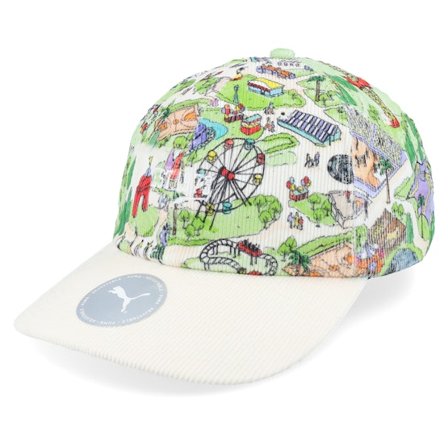 Puma - Multi unconstructed Casquette - Players Edition Cap Frosted Ivory All Over Print Dad Cap @ Hatstore