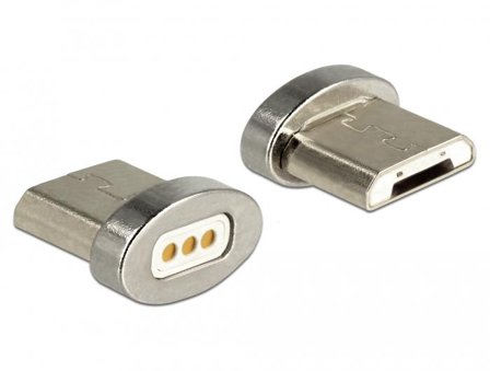 Delock Magnetic - USB-kontakt - terminal (magnet) til Micro-USB type B