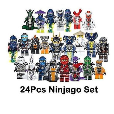 Sæt med 24 stk. Ninjago Mini Figurer Kai Jay Byggeklodser Legetøj-1