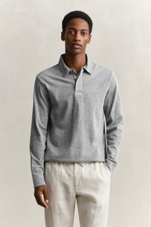 GANT Herren Gewaschener Heavy Rugger (S) Grau