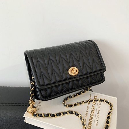 Axelväska Liten fyrkantig väska SVART