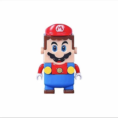 Super Mario Bros Klodser Luigi Byggeklodser Actionfigurer Samlefigurer Legetøj Mark Kasse Dukker Børnefødselsdagsgaver spiderman (FMY)