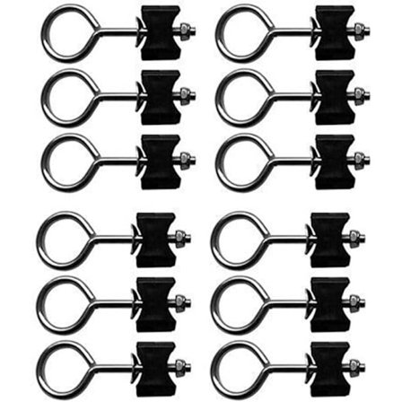 Runde skruer til fastgørelse af trampolintilbehør - Let at bruge - Holdbare - Praktiske - Velegnede til store og små trampoliner (12 styk)