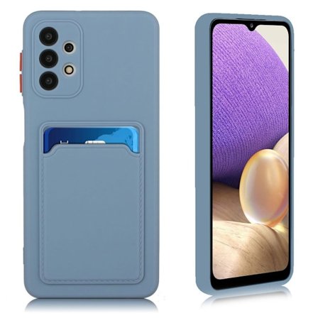 Card Holder Deksel til Samsung Galaxy A32 5G - Blå