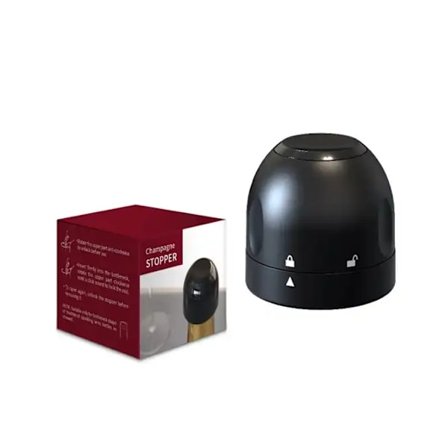 Champagne/Vinprop - Vakuumforsegling - Sort Prop
