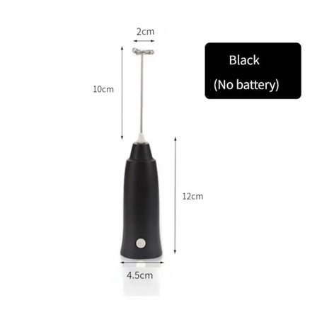 1 stk. melkeskummer, håndholdt mikser, skummer, kaffemaskin, eggvisp, cappuccino-rører, mini bærbar mikser