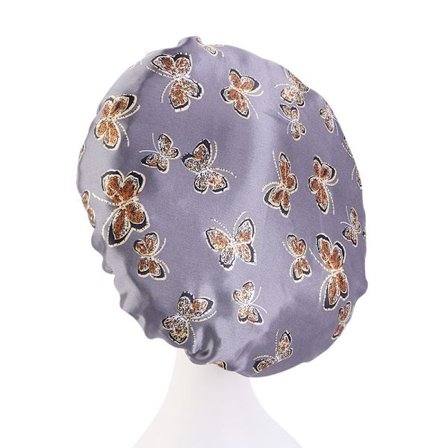 Dyb grå sommerfugle badehætte til kvinder og piger, genanvendelig, æg