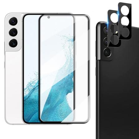 2-PACK Galaxy S23 2.5D näytönsuoja Kameran linssinsuoja HD 0.3mm Transparent
