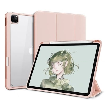 Stilig deksel for iPad Air 2025 13" klar rosa belte