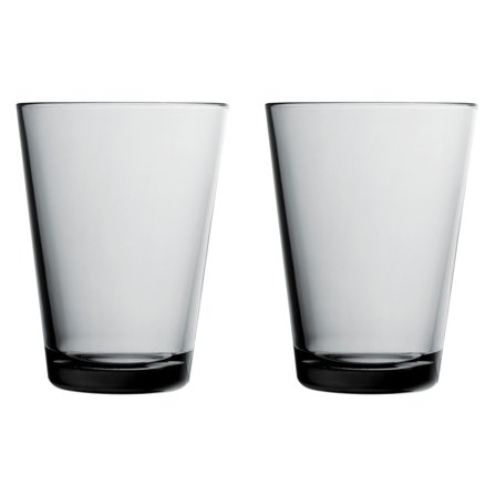 Iittala Kartio lasi 40 cl, harmaa, 2 kpl