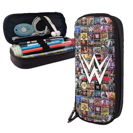 c2559 WWE Penal, Stor Kapasitet Pennal for Gutter Jenter Barn, Stor Slitesterk Pennveske Boks for Skole College Kontor, Ekstra Romslig Penn 