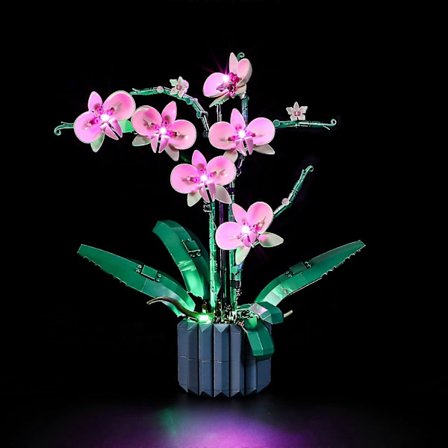 Belysningsset för Lego 10311 Orchid - LED-belysningskit för Lego Byggklossmodell - Kompatibelt och enkelt att installera