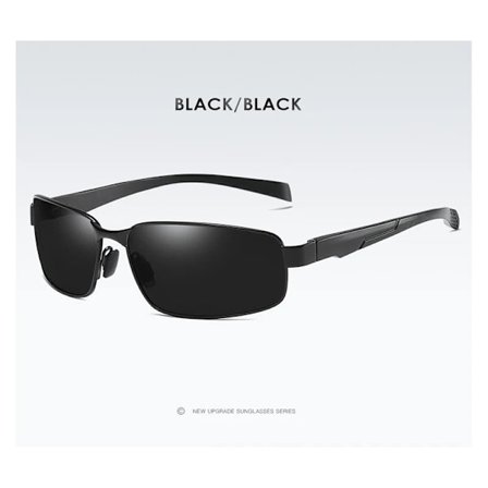 AORON Polariserade Solglasögon Herr Glasögon Sport Körning Solglasögon Anti-UV400 Aluminium Magnesium Ram Solglasögon Polariserade