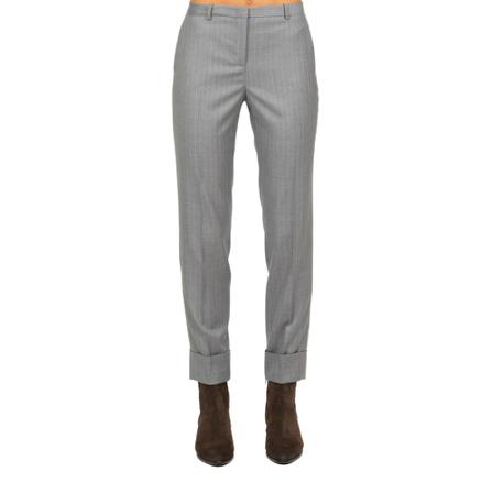 Fabiana Filippi, Trousers Grijs, Dames, Maat:M,wol