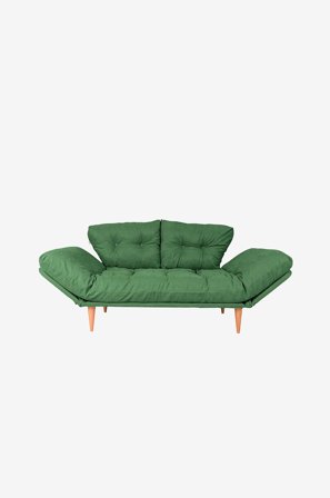 Hanah Home - Sovesofa 3-seter - Nina - Grønn - Sovesofaer - Fra Homeroom