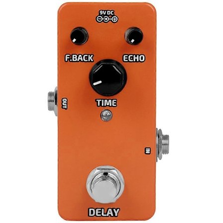Gitarreffekt Elektrisk Gitarrpedal Stereo Analog Delay Gitarr Effekttillbehör