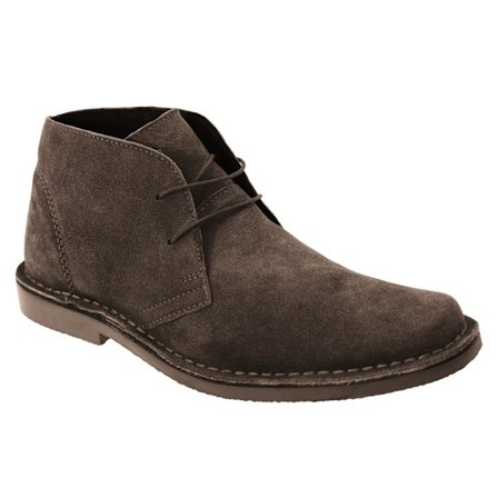 Roamers herr Classic Desert Boots i äkta mocka 9 UK mörkbrun