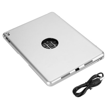 34H arbets Bluetooth-tangentbord automatisk sömn trådlöst Bluetooth-tangentbord för iPad Pro 9.7/Air2-Silver